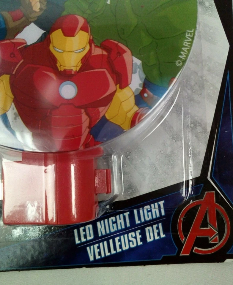 NEW Avengers Characters LED Night Light Plug in with Bulb, Indoor Use !   - Image 3 of 4