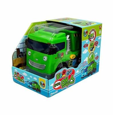 Tayo BIG Max Little Bus Green Dump Truck Car Sound Effect Friction Toy Tracking 