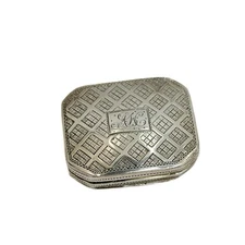Cocks & Bettridge Birmingham English Sterling Silver Vinaigrette 1814