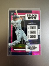 2022 Panini Chronicles Contenders Optic Jake Meyers RC #9 Pink Pulsar Prizm