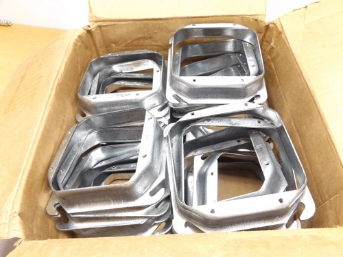 Case of 25 Eaton TP502 4″ Square Box Cover 2-Gang 1″ Raised