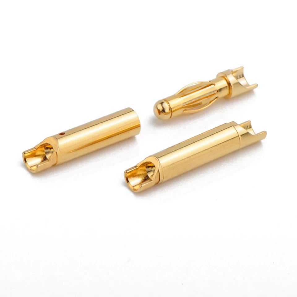 4mm Stecker Buchse Goldstecker mit Lötkelch Lipo Motor ESC Bananenstecker 4,0mm - Bild 2 von 4