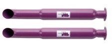 Flow Tech Exhaust Muffler Purple Hornies Single 3 Inch Center Inlet 50232flt