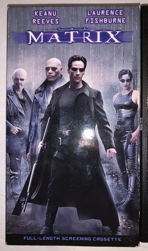 1999, THE MATRIX, PROMO SCREENER VHS TAPE, FIRST PRINTING, w RARE FLIP BOOK - Image 3 of 4