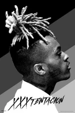 XXXtentacion Trap Music BW Stripes Art Print Poster 16x24