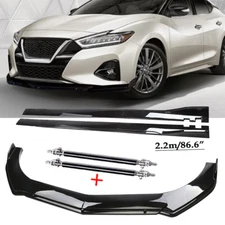 For Sentra Altima Maxima Front Bumper Lip Spoiler Chin Splitter Glossy Black