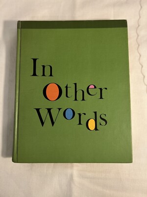 In Other Words  A Junior Thesaurus (1969 Hardcover) Children 