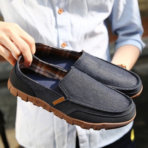 Loafers Men Driving Shoes Walking Moccasins Casual Shoes Flat Slip On Boat Shoes - Picture 25 of 27