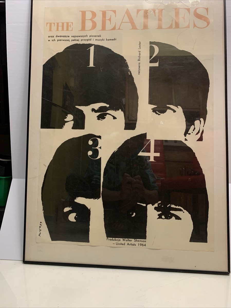 VINTAGE THE BEATLES. A HARD DAY'S NIGHT. AUTHENTIC 1965 POSTER