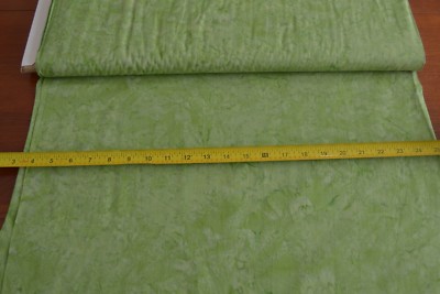 By 1/2 Yd, Green on Green Batik, Indonesia, Hoffman/1895-N115 Mardi Gras, B479