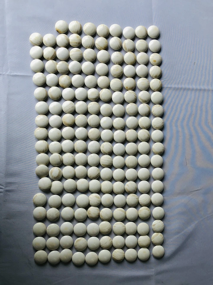 Y4489 GO белые черные камни моллюск Nachiguro коробка стратегическая игра Японии старинный - Изображение 2 из 4