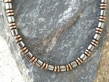 3x Power 100 Magnetic Copper Black Hematite Bracelet Anklet Necklace Therapy