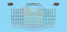 CNW Chicago Northwestern MOW Truck N Scale Decal Set