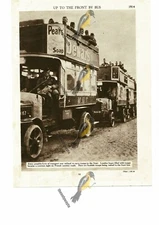 Up To The Front By Bus, 1914, Book Illustration (Print), 1935
