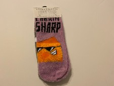Women Socks Micro Velour Shoe Size 4-10 Lookin Sharp