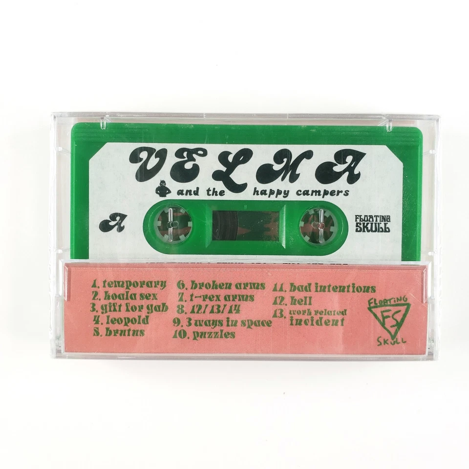 Velma And The Happy Campers - Permatemp - 2019 Cassette Tape - Floating Skull - Image 2 of 4