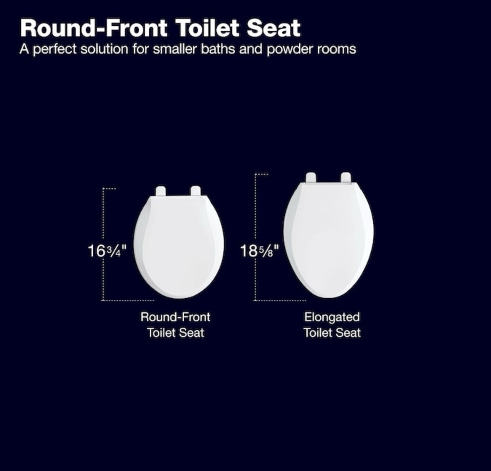 KOHLER Ridgewood Wood White Round Soft close Toilet Seat eBay