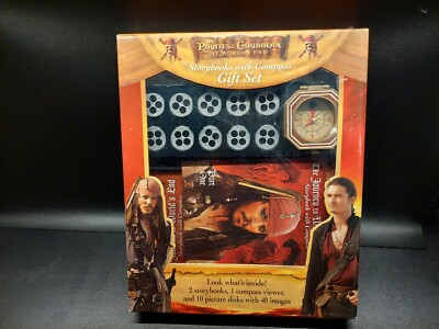 Pirates Of The Caribbean At World s End Storybooks w/ Compass Viewer Gift Set