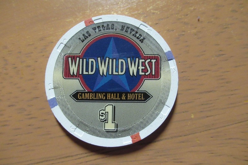 Wild Wild West Gambling Hall & Hotel $1 Gaming Poker Chip ~ Las Vegas, Nevada