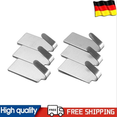 6Pcs Self-Adhesive Hooks Multifunction Wall Hooks Heavy Duty Kitchen Accessories