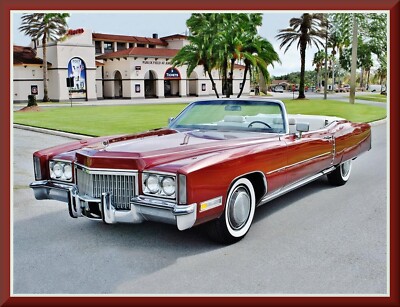 1972 Cadillac Eldorado convertible #1, Toolbox - Refrigerator Magnet, 42 MIL