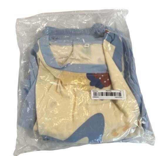 Cartoon Strawberry & Star Print Pajama Set