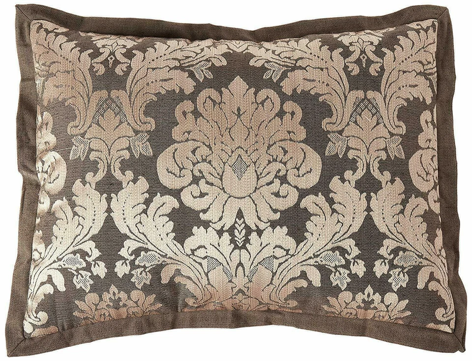 Veratex Hollister Rayas Jacquard Damasco Talla Única Estándar Falso Negro y Gris Foto 3 de 4