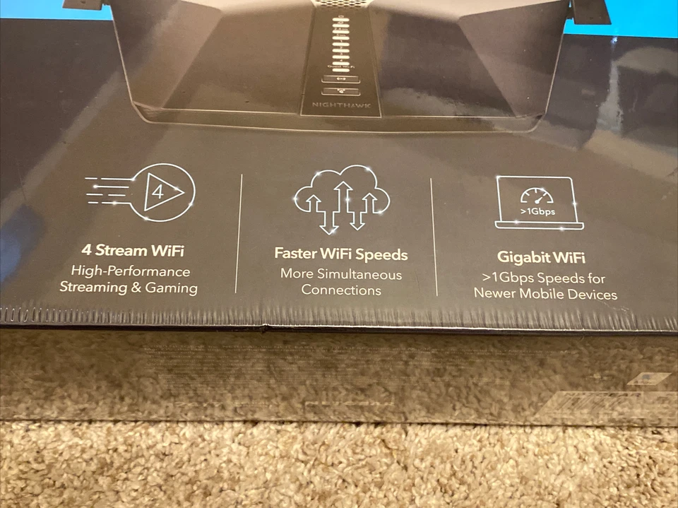 NETGEAR Nighthawk AX3000 4-Stream Dual-Band WiFi 6 Router(RAX35) Factory Sealed - Image 2 of 4