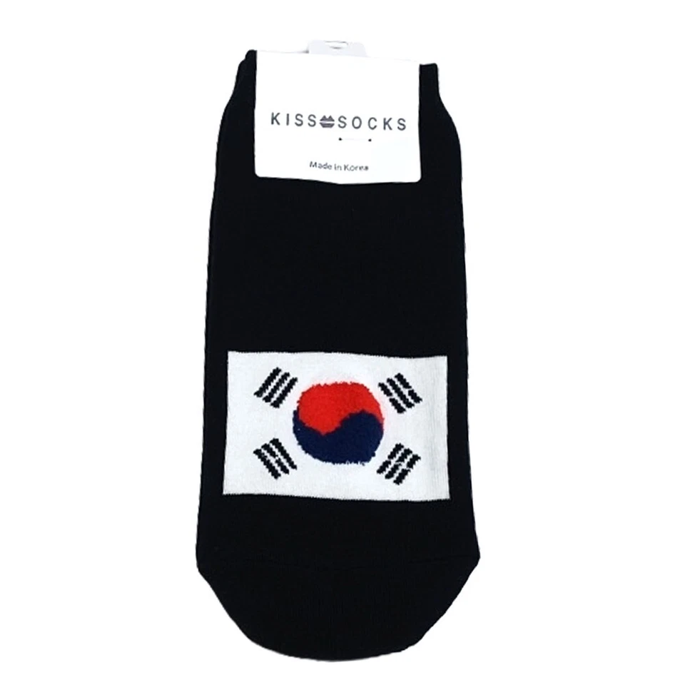 5pairs K-fashion Korean Taegeukgi character junior teenager women ankle socks Foto 3 de 4
