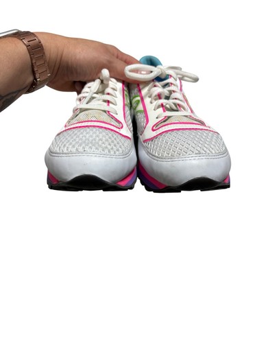 Saucony Women's Originals Jazz Triple White Neon-sz 8 - Picture 9 of 11