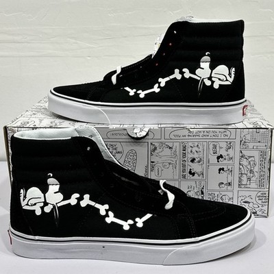 Vans Peanuts Snoopy Bones Men US 10.5 Sk8-hi Reissue | eBay