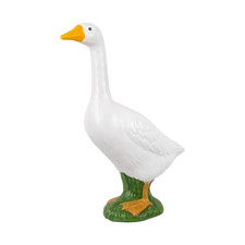Weather-Resistant Resin Goose Garden Statue