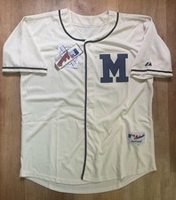 Milwaukee Brewers #27 1913 Ivory Cream "M" Jersey Men’s XL TBTC Vintage Baseball