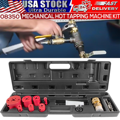 08350 DM3MECH Mechanical Hot Tapping Machine Kit for NPT Hole Saws and Arbor