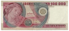 100000 LIRE BANCA D ITALIA PRIMAVERA DI BOTTICELLI 01/07/1980 BB+