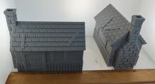 2 Village of Verell houses 28mm terrain FAST SHIP|Alternate Wargaming Miniature