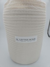 Levtex Home Comforter Set – WHITE  Cotton Bedding FULL / QUEEN MSR $299 NEW!!