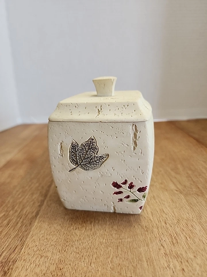 KOHL'S SKL HOME Saturday Knight Ltd Vanity Box Flowers Ferns 4.25"l 4.5"h - Image 2 of 4