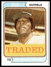 1974 Topps #165T Willie Davis Traded