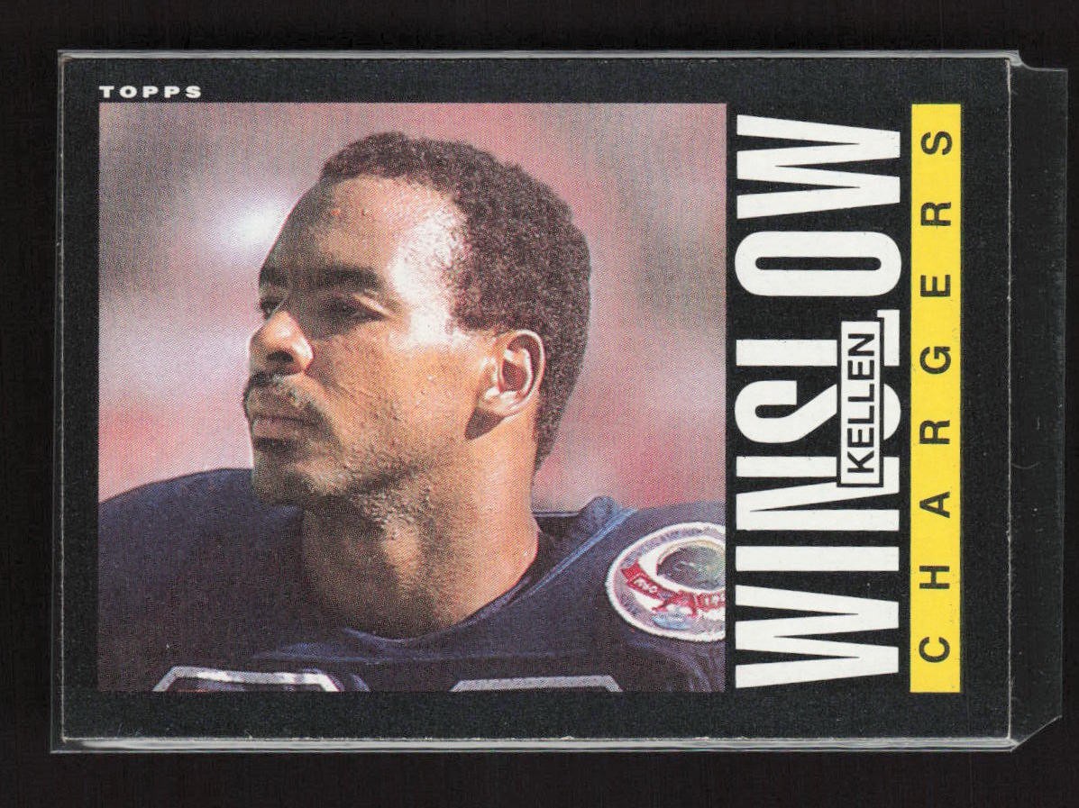 1985 Topps #379 Kellen Winslow San Diego Chargers Near Mint or Better