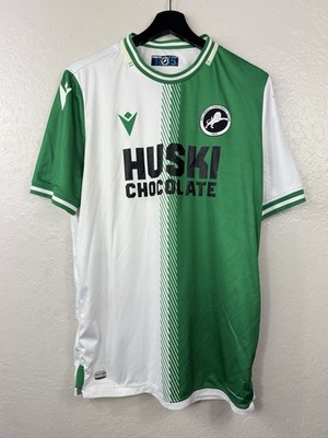FC MILLWALL 2020/2021 AWAY FOOTBALL SHIRT JERSEY TRIKOT MACRON size L