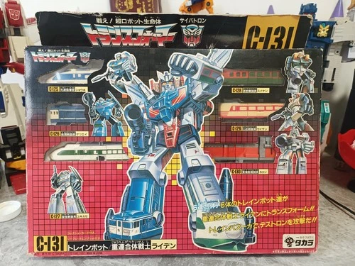 Transformers G1 Victory C-131 Trainbot Raiden Figure Takara from Japan