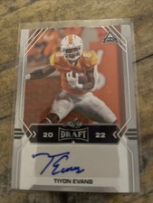 2022 Leaf Draft - Autographs Tiyon Evans #BA-TE1 (AU, RC)