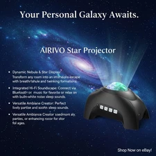 Multi-Function Galaxy Star Projector with Music & White Noise for Relaxation ...