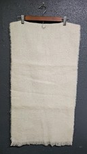 VTG Scotland Mohair Wool Scarf Made In Scotland Fringed 66x18" No Label