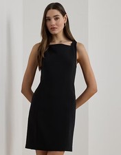 $185 Lauren Ralph Lauren Women’s Stretch Crepe Sleeveless Dress Black 6