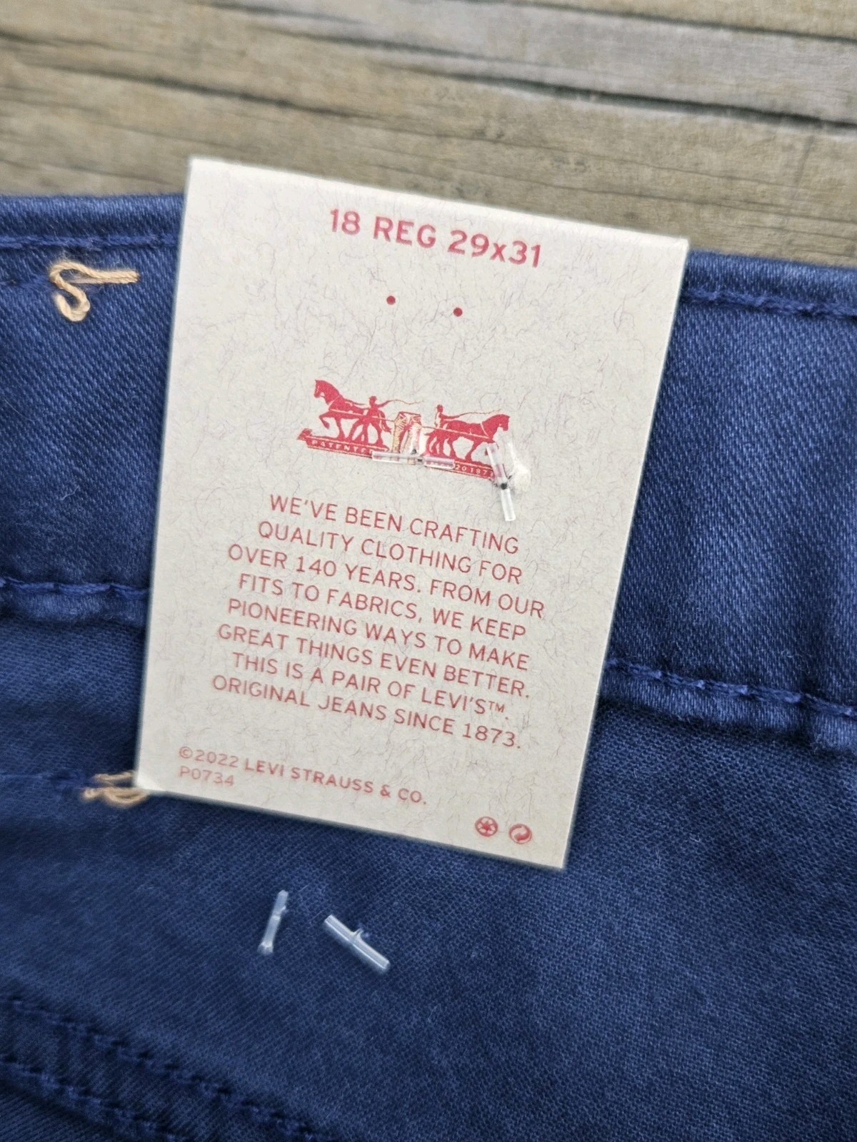 Levis Boys Youth Kids 511 Slim Fit 5 Pocket Denim Blue Jeans Pants -18 Regular image 4