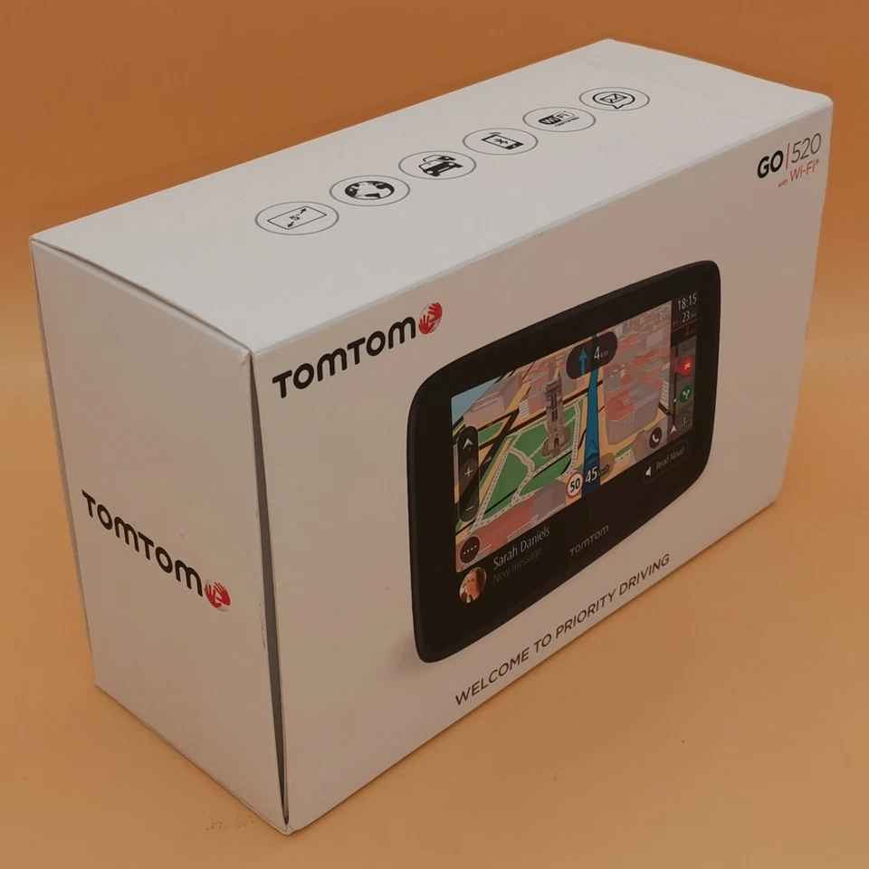 TomTom GO 520 World Navigationsgerät 5 Zoll WiFi Lifetime Maps Traffic Radar 5" - Bild 2 von 3