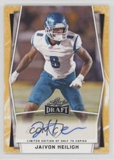 2022 Leaf Draft Limited Edition Base Gold /75 Jaivon Heiligh #BA-JH2 Auto 0s55