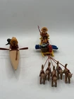 Vintage 1985 PLAYMOBIL 3466 ARCTIC KAYAK Inuit Eskimo Dog Sled Incomplete Set